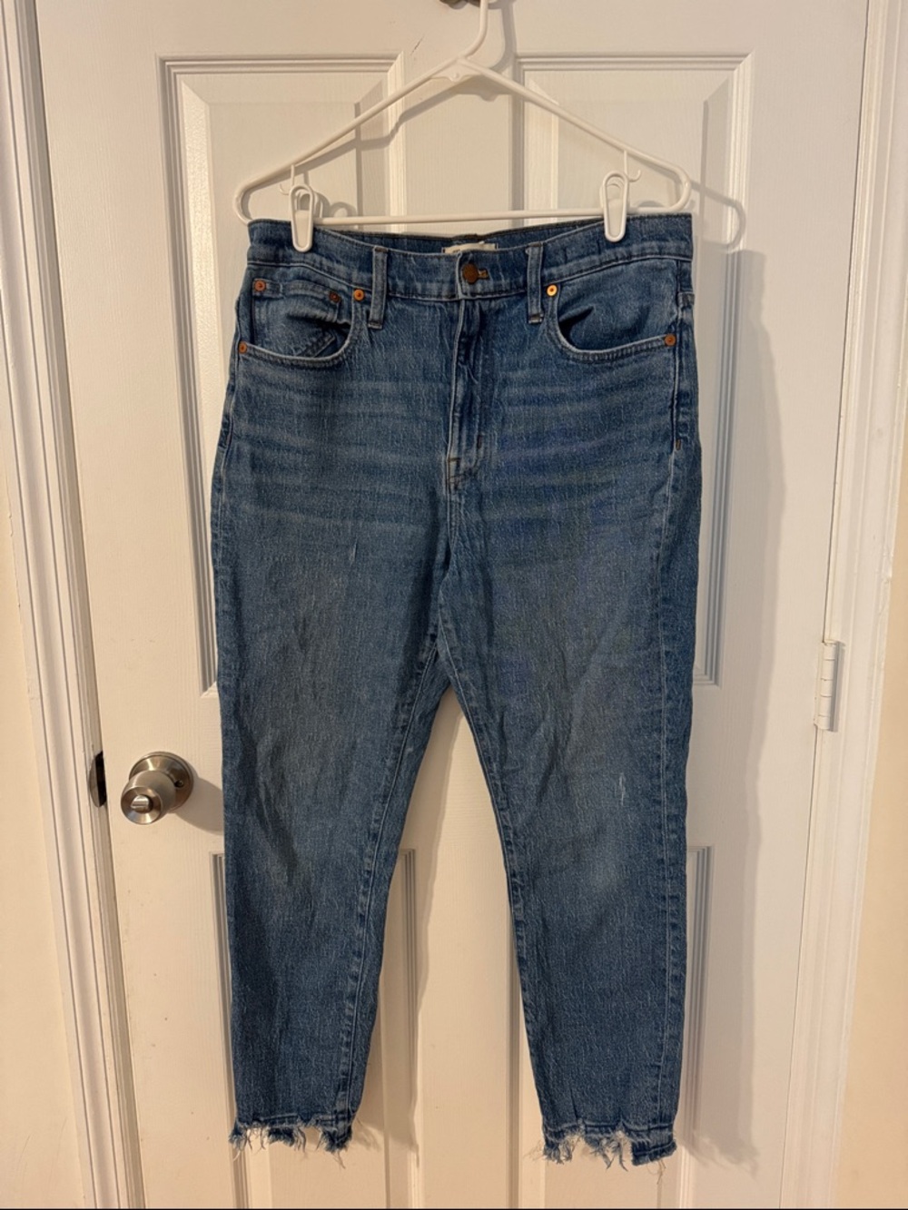 Madewell Dark Indigo Boyfriend Jeans